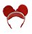 Viseira Minnie Vermelha com Glitter e orelhas Infantil - Imagem 5