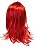 Peruca longa Lisa sintética Vermelha 55 cm cosplay - Imagem 1