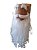Papai Noel Barba longa bigode sobrancelhas touca realista - Imagem 5