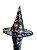 Chapéu de Bruxa transparente com preto caveira-1un - Imagem 1