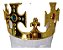 Coroa De Rei Com Cruz E Pedrarias Dobrável Fantasia - Imagem 5