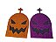 Kit Decoração de Halloween 6 Lápides em Eva Glitter Sortido - Imagem 3