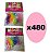 480 Xuxinhas Elásticos De Silicone Colorida c/  bolinha - Imagem 1