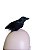 Modelo simulação Pássaro Corvo Negro Animal Halloween - Imagem 5