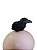 Modelo simulação Pássaro Corvo Negro Animal Halloween - Imagem 6
