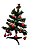 Mini Arvore Natal decorada com bolinhas vermelhas 30cm - Imagem 4