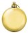 Decoração Bola De Natal Lisa Dourada 30cm - Unidade - Imagem 3