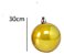 Decoração Bola De Natal Lisa Dourada 30cm - Unidade - Imagem 2