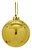Bola de Natal 15cm Gigante Lisa dourada- Decoração Kit 20un - Imagem 1