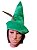 Fantasia Chapéu Robin Hood verde com pena infantil - Imagem 1