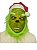 Fantasia Grinch Verde Monstro Noel máscara, luvas e roupa - Imagem 2