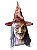 Máscara Látex Bruxa c/ cabelo e chapéu Fantasia Halloween - Imagem 1