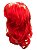 Peruca Sintética longa Ondulada Vermelha 55cm Fantasia - Imagem 3