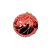 Enfeite Bola Decorada 12CM vermelha c/ detalhe em glitter-1u - Imagem 1