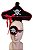 Fantasia Kit Pirata feminina com arco e tapa olho C/glitter - Imagem 1