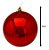 Bola De Natal Lisa Vermelha E Dourada 15cm - 4 Unidades - Imagem 4