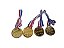 Kit 4 medalhas para brincadeira de campeão vencedor cor ouro - Imagem 2
