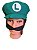 Boina Do Luigi com bigode Super Mário Bross Fantasia adulto - Imagem 3