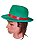Fantasia Chapéu estilo Alemão Verde com fita vermelha - Imagem 5