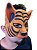 Fantasia Máscara de Tigre/ Tigresa de Látex metade do rosto - Imagem 2