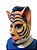 Fantasia Máscara de Tigre/ Tigresa de Látex metade do rosto - Imagem 3