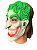 Fantasia Máscara Joker Coringa Palhaço de látex Festa terror - Imagem 2