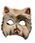 Fantasia Máscara Animal Cãozinho Dog Metade do rosto de Látex - Imagem 1