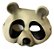 Fantasia Máscara Urso panda metade do rosto de Látex - Imagem 3