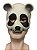 Fantasia Máscara Urso panda metade do rosto de Látex - Imagem 1
