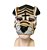 Fantasia Máscara Dog Cachorro Bulldog Metade do rosto Látex - Imagem 7