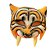 Fantasia Máscara Tigre Dente de Sabre de Látex metade rosto - Imagem 3