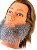 Barba falsa postiça Grisalha Cabelo Natural + bigode - Imagem 6