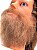 Barba falsa postiça Implantada Fio a Fio Ruiva + Bigode - Imagem 3