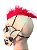 Fantasia Máscara Caveira Punk com Pelos Esqueleto Gótico - Imagem 8