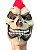 Fantasia Máscara Caveira Punk com Pelos Esqueleto Gótico - Imagem 5