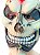 Fantasia Máscara Caveira Punk com Pelos Esqueleto Gótico - Imagem 6