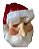 Máscara de Papai Noel de Látex c/ Barba e Cabelo em pelúcia - Imagem 4