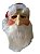 Máscara de Papai Noel de Látex c/ Barba e Cabelo em pelúcia - Imagem 1