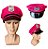 Quepe Policial Rosa Adulto Com Emblema Fantasia Carnaval - Imagem 2