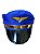 Kit 2 Chapéus Quepe De Aviador Piloto Azul Cosplay Carnaval - Imagem 2
