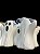Kit 2un Enfeite de Halloween Fantasma Boo Alfa em Plástico - Imagem 6