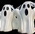 Kit 2un Enfeite de Halloween Fantasma Boo Alfa em Plástico - Imagem 3