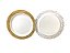 Prato Descartável Luxo Plástico Refeição Jantar Dourada 6pçs - Imagem 6