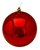 Bola De festa Natal Lisa Vermelha 12cm - Kit 2un - Imagem 1
