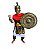 Fantasia Gladiador Roupa+ Capacete+ Escudo + Martelo - Imagem 1
