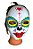 Fantasia Máscara de Caveira Mexicana Colorida- Kit 2un - Imagem 6