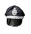 Fantasia de Casal Policial Chapéu Quepe Carnaval -Kit 2 un - Imagem 5