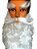 Kit Fantasia Real Papai Noel Barba Bigode sobrancelha cola - Imagem 6