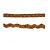Cabelo crepe Hair Castanho Claro Cabelo p/ barba bigode 60cm - Imagem 3