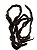 Cabelo crepe Hair Castanho Cabelo 40cm p/ bigodes e barbas - Imagem 5